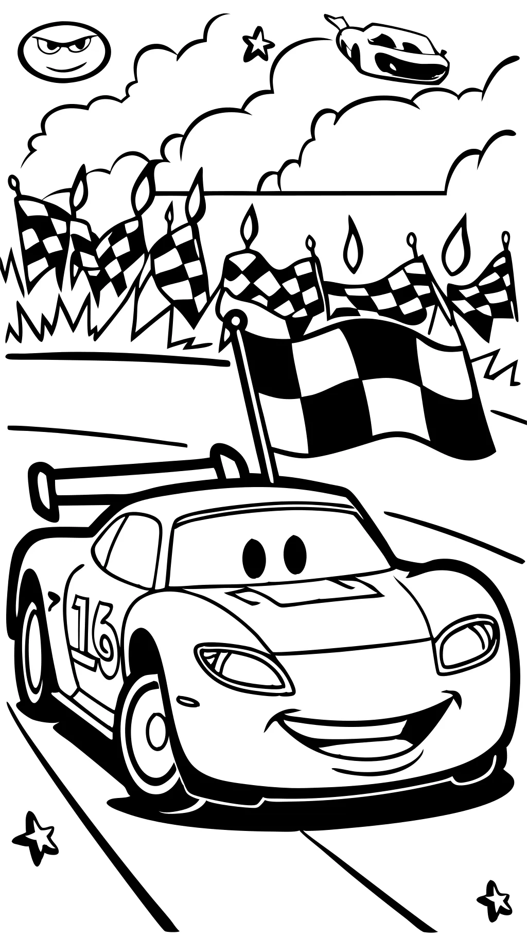 coloring pages lightning mcqueen